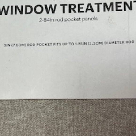 NEW‎ Martha Stewart Concord 84” Rod Pocket 2 Panels 84” NWT - Picture 8 of 8